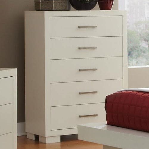 High  Gloss  Chest Drawer off - White