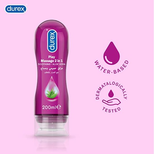 2-in-1 Massage Gel And Personal Lubricant Aloe Vera- 200ml