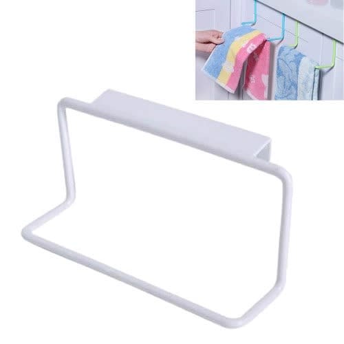 Door Hanging Towel Rack Holder - White