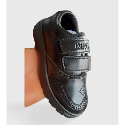 Boys Vecro Brogues School Shoes