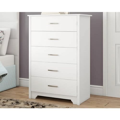 5 Chest Drawer - White