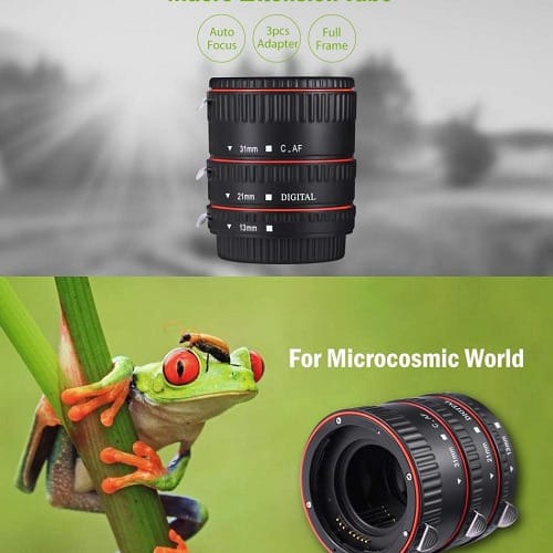 Metal Auto Focus Macro Extension Tube Set For Canon DSLR Camera