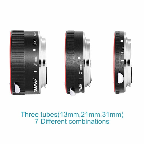 Metal Auto Focus Macro Extension Tube Set For Canon DSLR Camera