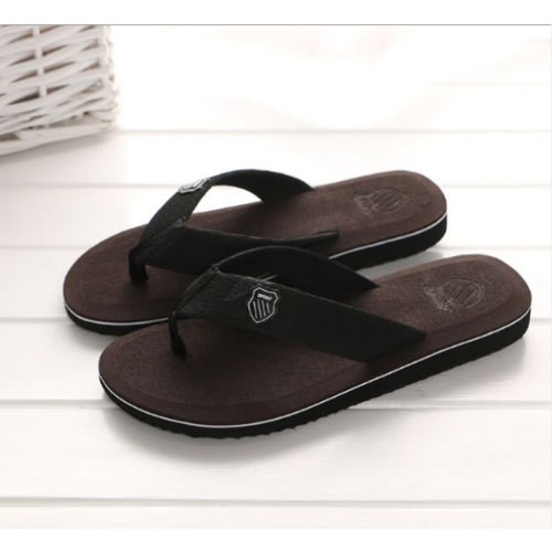 Unisex Casual Flip-flops Slippers- Dark Brown