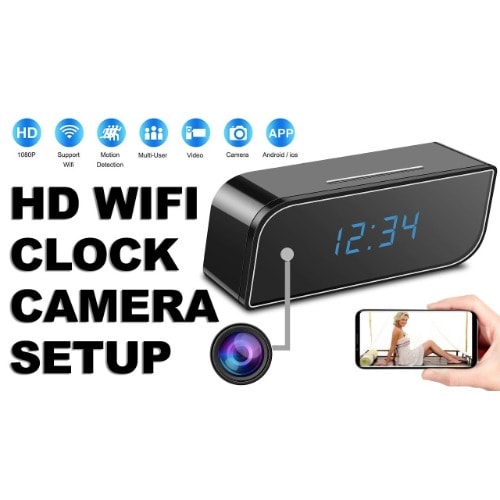 Hidden Camera + Digital Clock