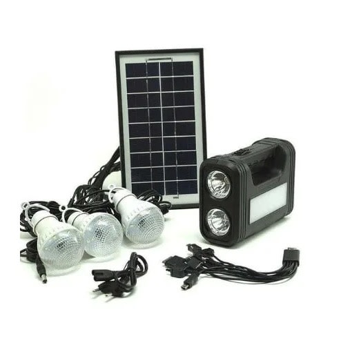 Solar Power Led Lamp Lighting System With Usb Power Bank &  Lamp