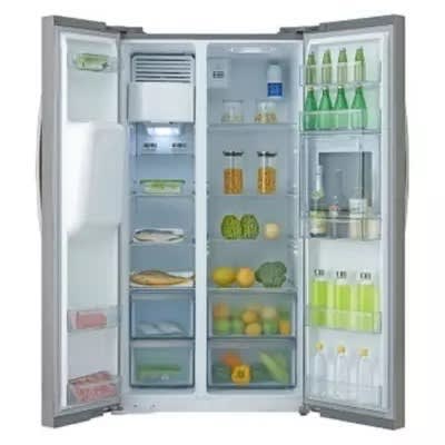 Side By Side Fast Cooling Refrigerator-hc-657wen With Ice Cube Maker - 490l