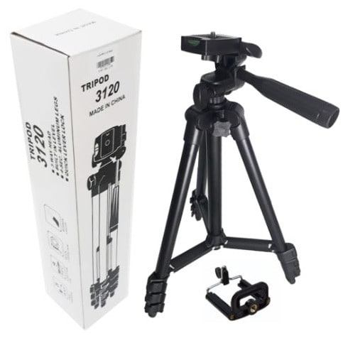 Video Camera + Camcorder & Mobile Tripod With Phone Holder