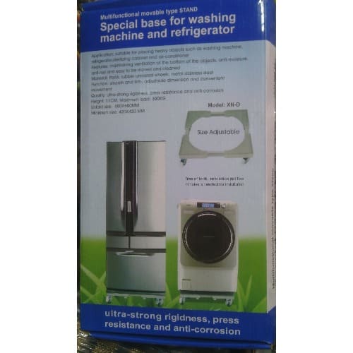 Adjustable Base Stand for Washing Machine and Refrigerator with Wheels