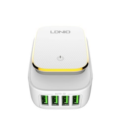4 Port Usb Chargerwith Led Lighting For Android User