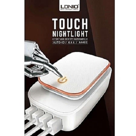 4 Port Usb Chargerwith Led Lighting For Android User