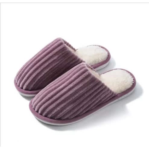 High Quality Memory Foam Indoor Slippers - Lilac Purple