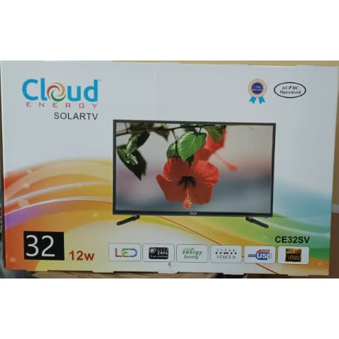 Cloud Energy 32" Full Hd Solar Led Dc Tv - Energy Saving - 12W