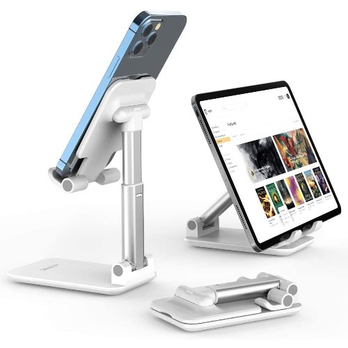 Phone Desktop Portable Stand / Holder- White