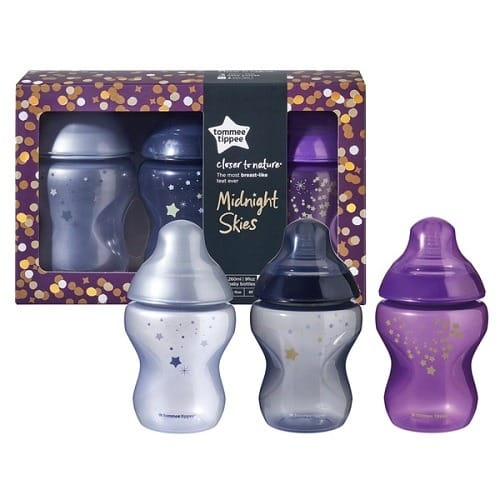 Midnight Skies Baby Bottles - 3x260ml