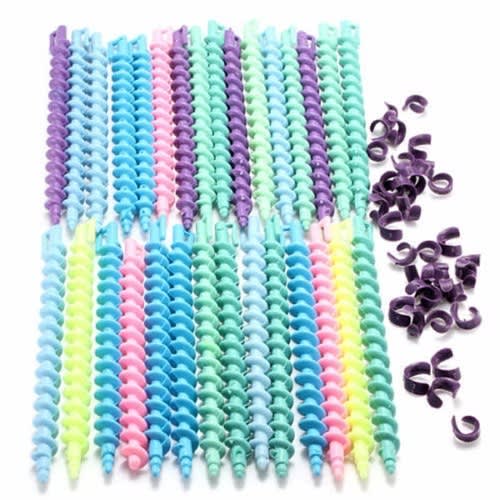 Plastic Styling Hair Rollers - 28Pieces
