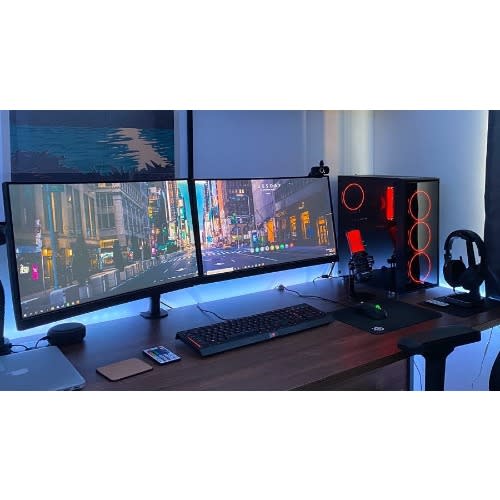 17"-27" Desktop Monitor Mount - Double Arm