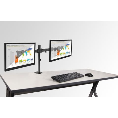 17"-27" Desktop Monitor Mount - Double Arm