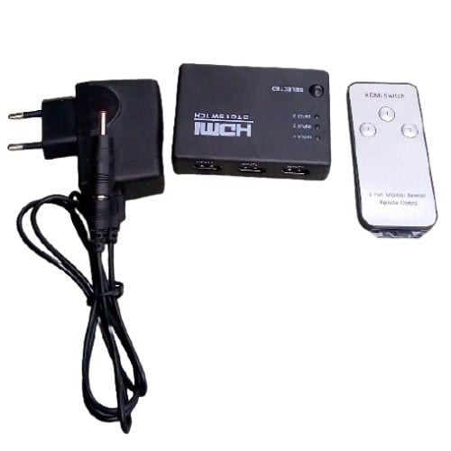 3 Port Hdmi Selector/ Switch With 5v Adapter