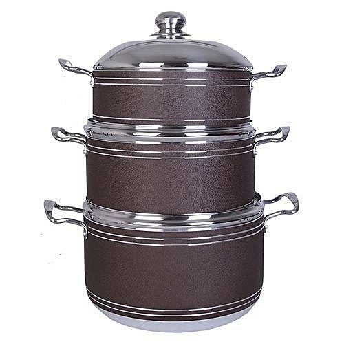 Non Stick Cooking Pot - 3 Set