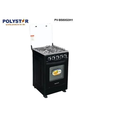 Standing Gas Cooker - Auto Ignition With Grill - Pv-bs50g3h1 - 3 Gas + 1 Electric