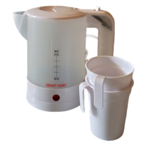 Smart Home Travel Kettle - 0.5L -650W - 2 Free Cups