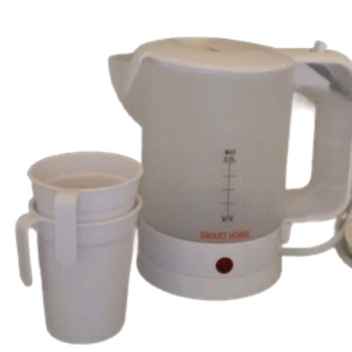 Smart Home Travel Kettle - 0.5L -650W - 2 Free Cups