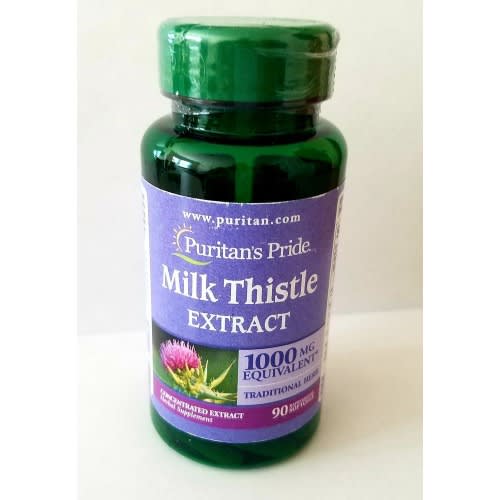 Milk Thistle Extract 1000 Mg -90 Softgels  Promotes Liver Function