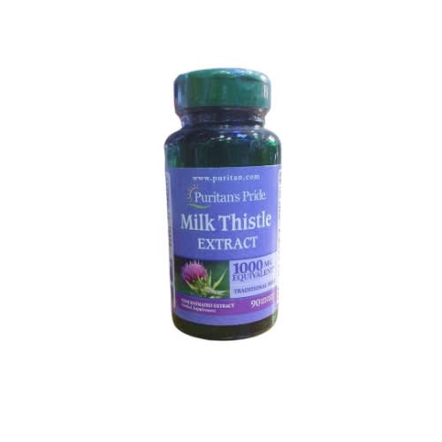 Milk Thistle Extract 1000 Mg -90 Softgels  Promotes Liver Function