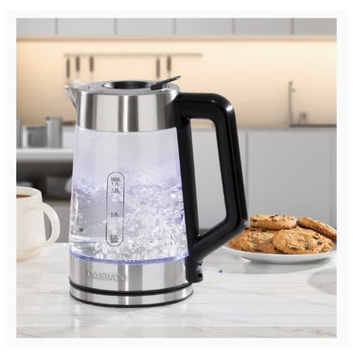 Illuminated Easy-Fill Glass Jug Kettle - 1.7L- 3000W