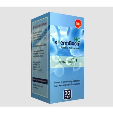 Spermboom Fertility Aid For Men - 20 Capsules (Boost Sperm Count Level)
