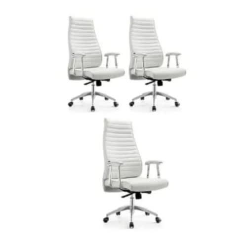 Office Chair - Set Of 3 - White