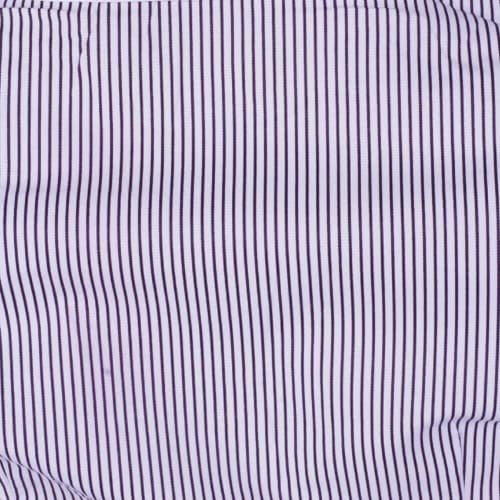 Striped Short Sleeve Blouse- Grey