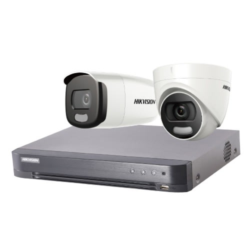2 Colorvu Cctv Dvr Surveillance Camera System