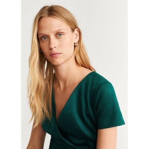Belted Suede Jumpsuit- Green