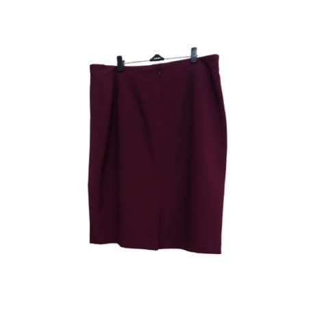 John Meyer Fitted Skirt- Dark Red