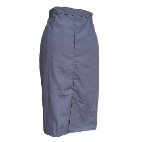 Ladies Straight Skirt With Ruffles - Grey