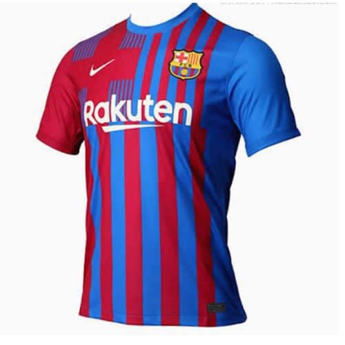 Men's Official Barcelona Home Jersey -2021/2022 Season