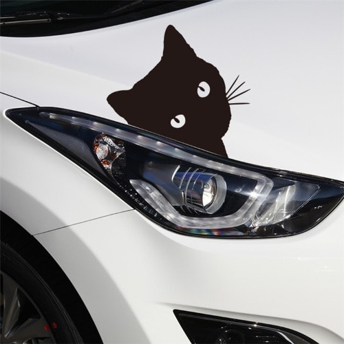 Cute Cat - Reflective Car Sticker - 1 Piece