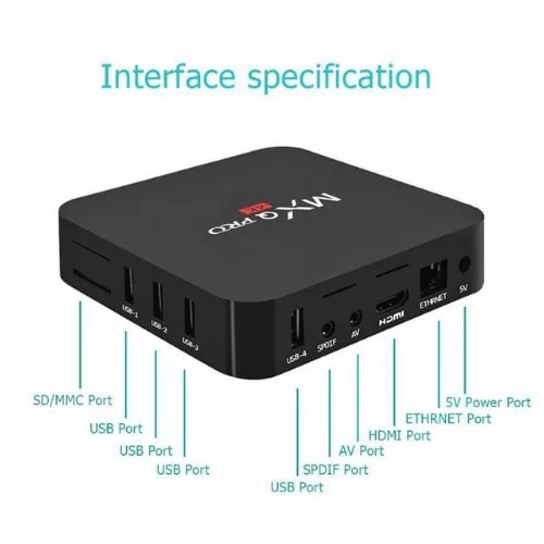 Mx 2GB + 16GB Android TV Box
