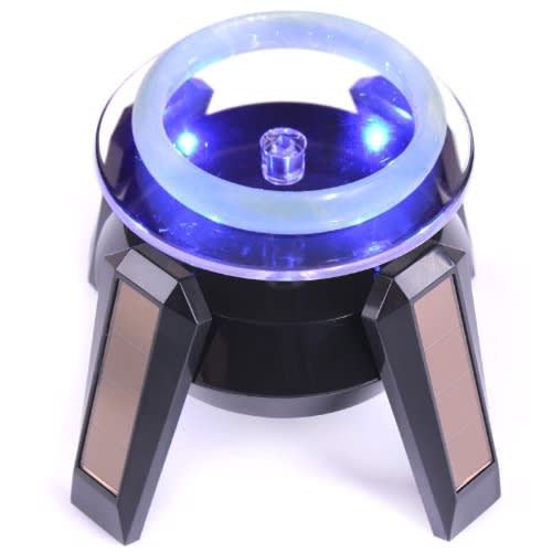 Solar Powered 360 Degree Rotating Turntable Display Stand
