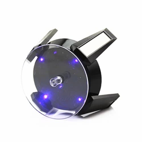 Solar Powered 360 Degree Rotating Turntable Display Stand