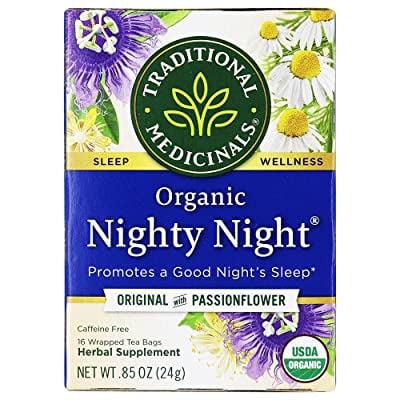 Organic Nighty Night Caffeine Free Tea -passion Flower - 16 Wraps