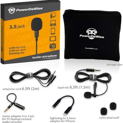 Lavalier Microphone With Lightning Adapter For Youtubers
