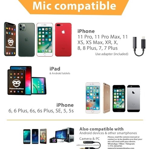 Lavalier Microphone With Lightning Adapter For Youtubers