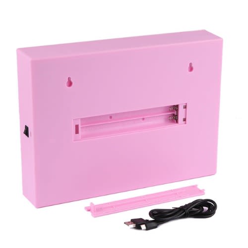 Usb And Battery Powered A4 Cinematic Led Light Box - Pink