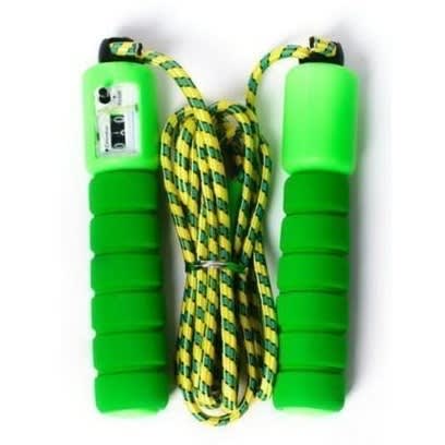 Skipping Rope With Automatic Counter Meter - Green