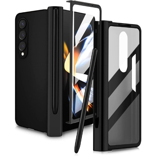 Case With Screen Protector With Samsung Galaxy Fold 4  Black
