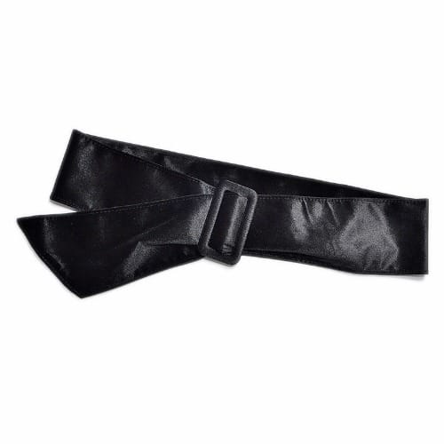 Suede Bold Belt - Black
