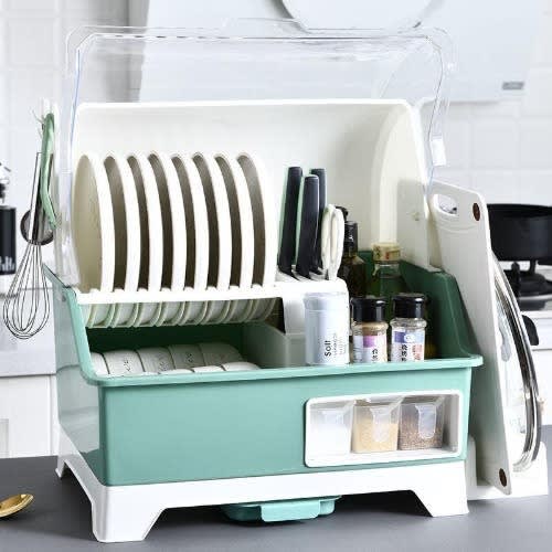 Multipurpose Plate Rack And Storage With Cover